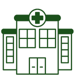 Icono de una clínica de salid