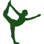 Icono de una chica con pose de bailarina