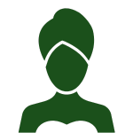 Icono de una chica con una toalla en la cabeza